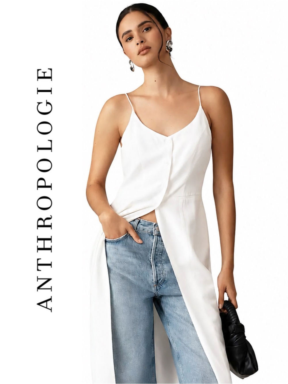 Anthropologie Sunday in Brooklyn Flyaway Button-Front Blouse